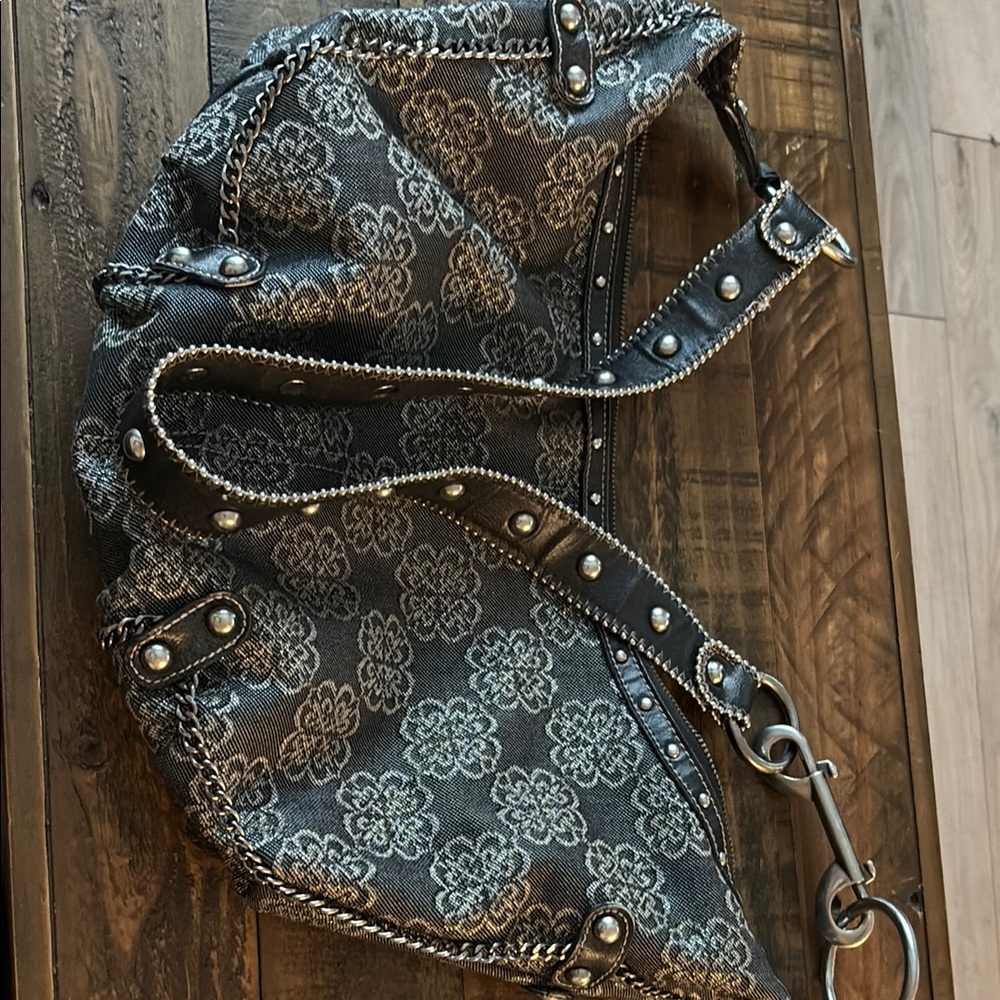 Kathy Van Zeeland Black and Gray Crossbody Bag
